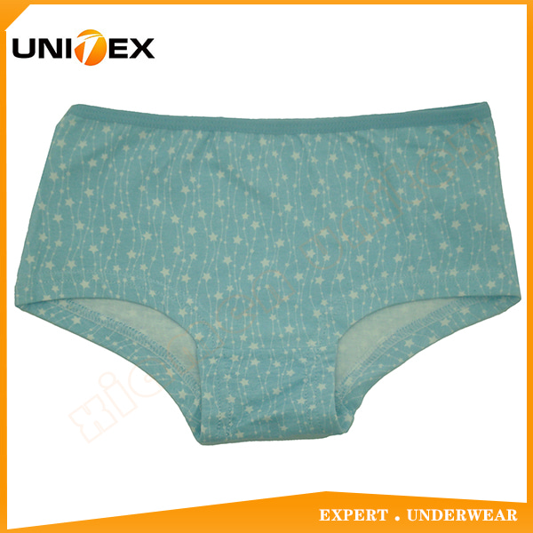 Stylish Classic Soft AOP Cotton Fabric Teen Girl’s Briefs Underwear