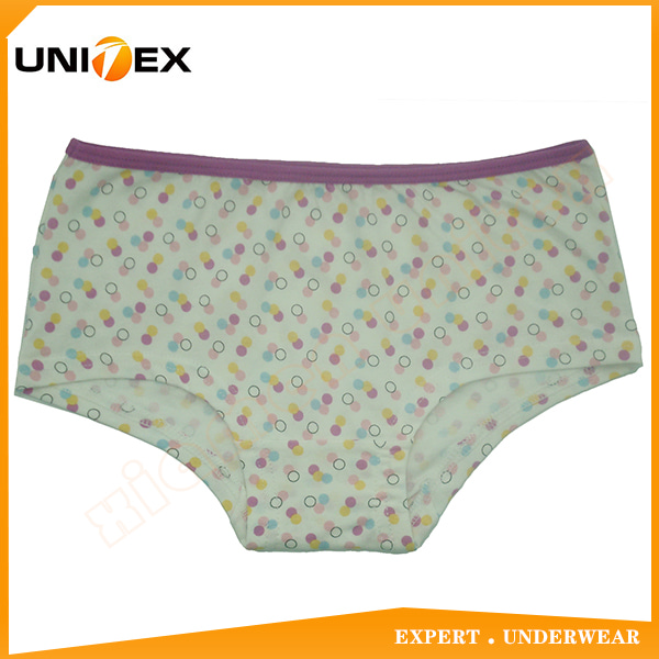 China Underwear Manufacturer Classic Soft AOP Girl’s Brief