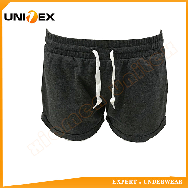 Comfortable Cotton Polyester Fleece Fabric Women’s Pajama Shorts