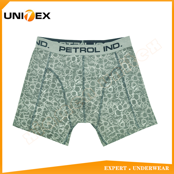 Made In China Factory Customized Printing Fabric Men's Boxer Shorts Underwear Elastic Jacquard