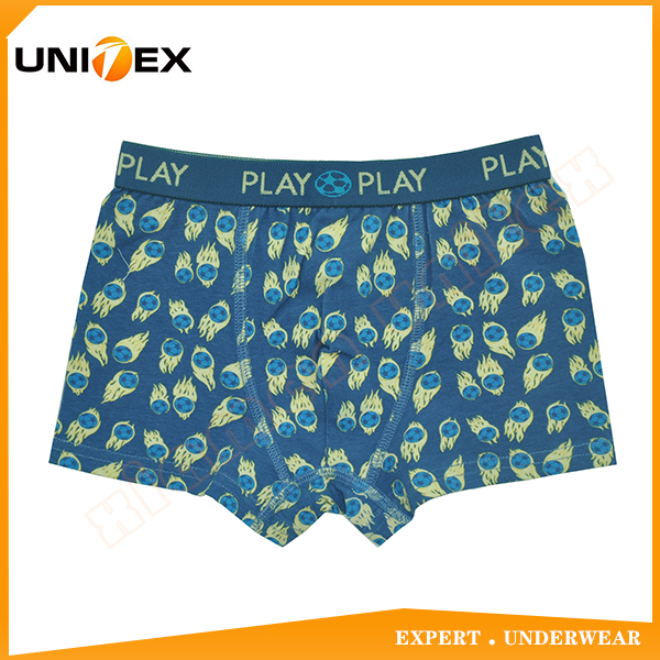 China Supplier Super Soft Allover Printed Boy's Boxer Shorts