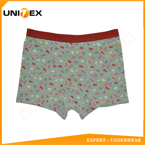 Fashional Printing Cotton Fabric Teen Boy's Boxer Underwear 
