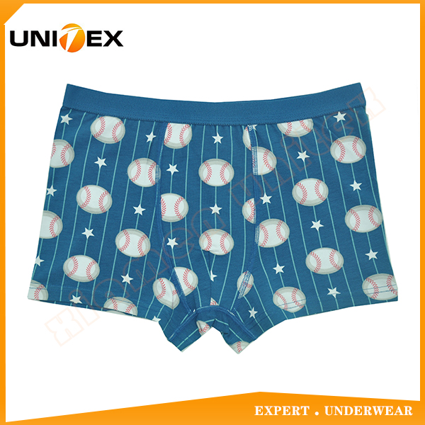 Boy Comfort AOP Cotton Fabric Boys Boxer Shorts Underwear