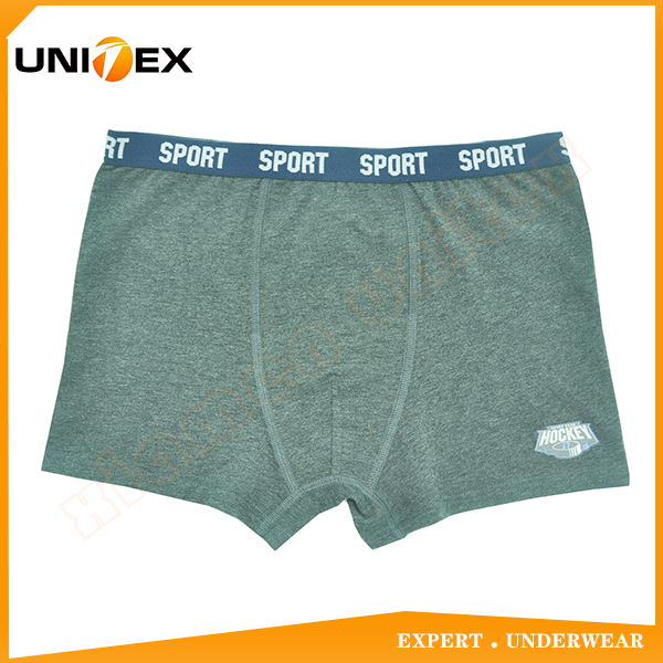 95% Cotton 5% Spandex Solid Color Fabric Cartoon Basic Boy's Boxer Trunk Underwear