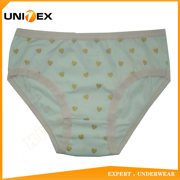 Teen Girls Briefs Short Sweetly Print Cotton Fabric Girl’s Underwear