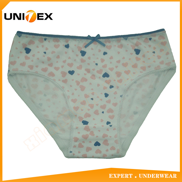 Breathable Lovely Girls Panties 100%Cotton Fabric Girl’s Briefs Underwear