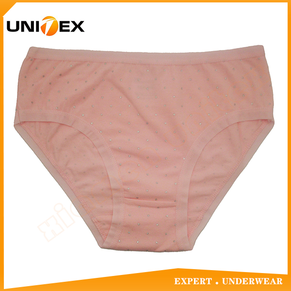 Hot Sales Cotton Fabric AOP Girls Briefs Underwear