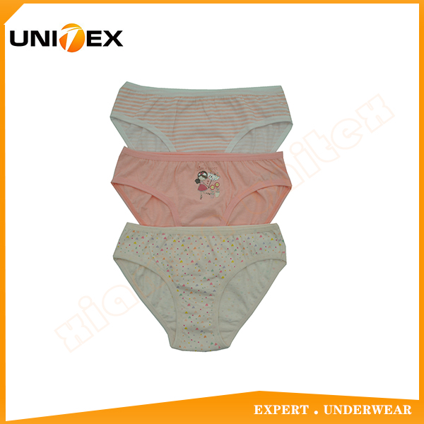 Beautiful Basic Girls Bikini Cotton Fabric Briefs Underwear