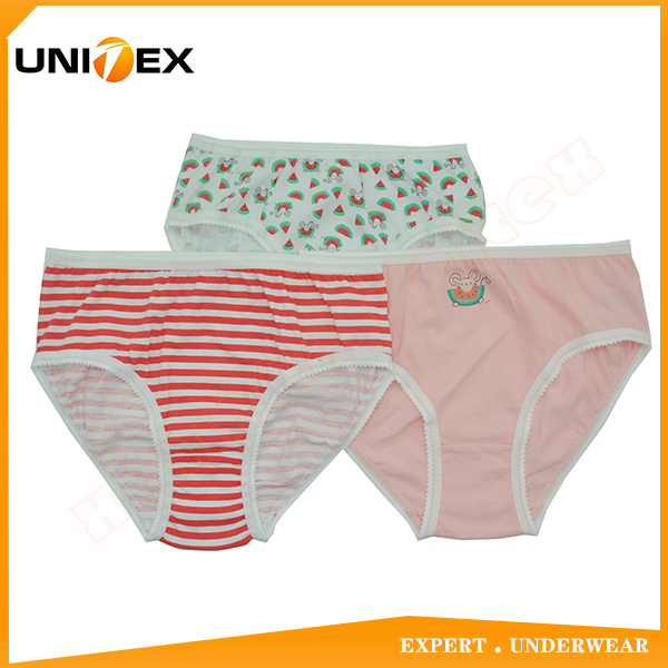 Factory OEM&ODM Cute Girls Briefs Girl's 3PCS Set Underpants