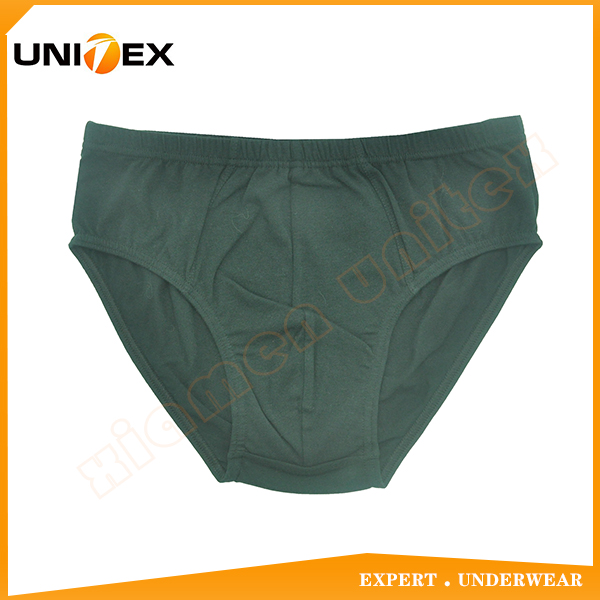 Tunnel Elastic Customized Classic Solid Cotton Men’s Brief Underwear