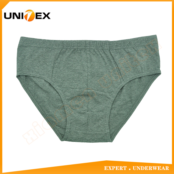 OEM Classic Solid GreyMelange Cotton Men’s Slip Man’s Brief Underwear