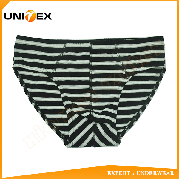 Fashional Yarn Dyed Cotton Inside Elastic Men’s Slip Brief MaleUnderwear