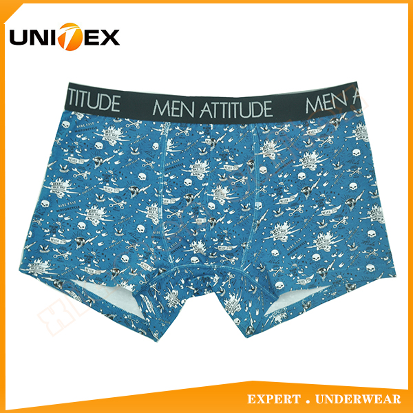 Customized Printed Fabric Men's Attitude Boxer Shorts Boxer Briefs