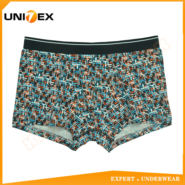 Professional Customized Soft Printed Fabric Men's Boxer Shorts Underwear Classic Boxer
