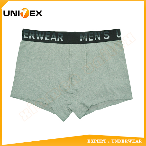 Men Classic Stylish Melange Solid Cotton Spandex Fabric Men's Boxer Shorts Underwear