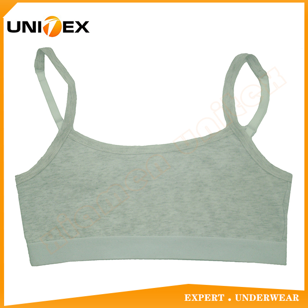 Solid Color Cotton Teen Girls Sports Bra Underwear
