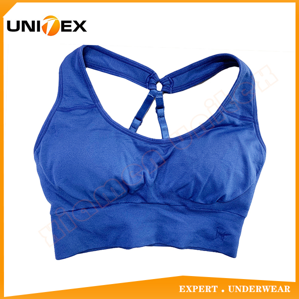 Stylish Cotton Spandex Fabric Women's Sports Bra Underwear