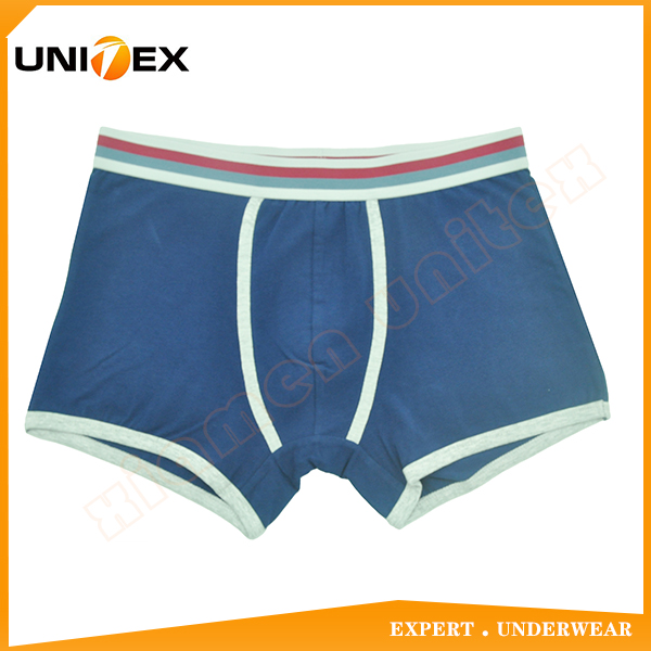 Professional Customized Classic Solid Soft Cotton Fabric Men Boxer Briefs Underwear Men's Underpant