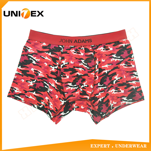 Central Jacquard Logo Elastic Professional Reactive Printing Men's Boxer Shorts