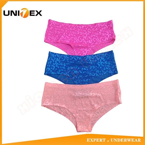 Fashional Stylish Women Lace Fabric Ladies Panty 3pcs Women Briefs Underwear