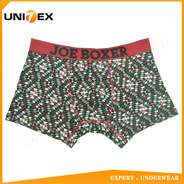 Funny Personalized Central Jacquard JOE BOXER Elastic Reactive Printing Men's Boxers Underwear