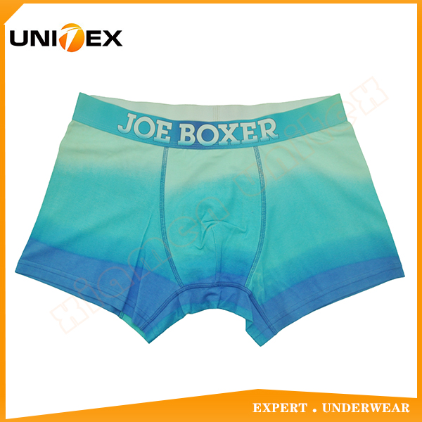 High Quality Central JOE BOXER Elastic Discharge Printing Moisture Wicking Men's Boxer Briefs