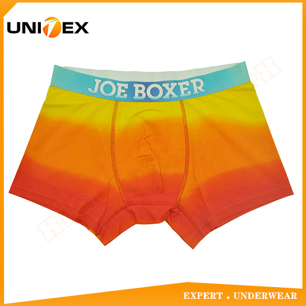 High Quality Central JOE BOXER Elastic Discharge Printing Moisture Wicking Men's Boxer Briefs Underwear