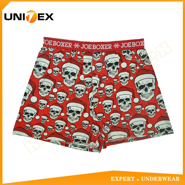 Personalised Mens Boxers Jacquard JOE BOXER Elastic Reactive Printing Men's cotton Boxer Underwear