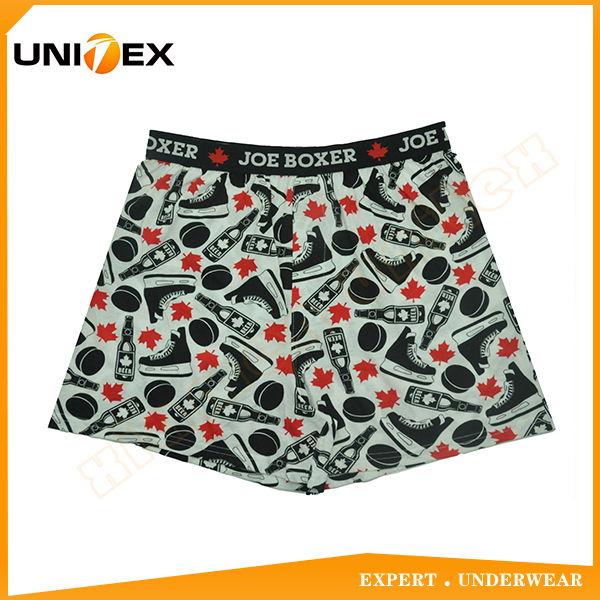 Personalized Boxer Briefs Jacquard JOE BOXER Elastic Reactive Printing Men's cotton Boxer Underwear