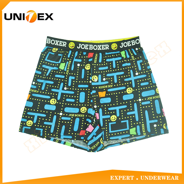 Comfortable Men's Underwear Jacquard JOE BOXER Elastic Reactive Printing Men's cotton Boxer Underwear