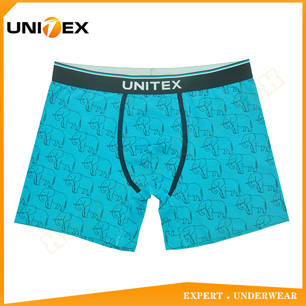 High Quality Boxer Shorts Jacquard Unitex Elastic Soft Cotton Boxer Briefs Mens Allover Printed Boxer Briefs
