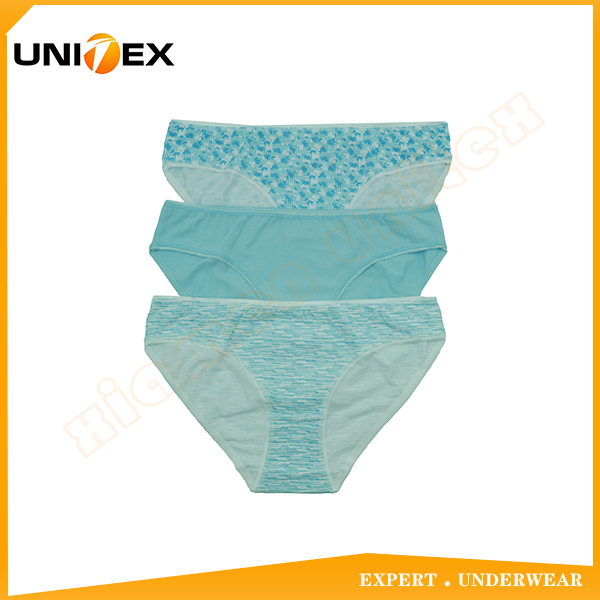 Stylish Panty Women's Cotton Underwear Fashion Style Female Boxers Underwear 3PCS Set