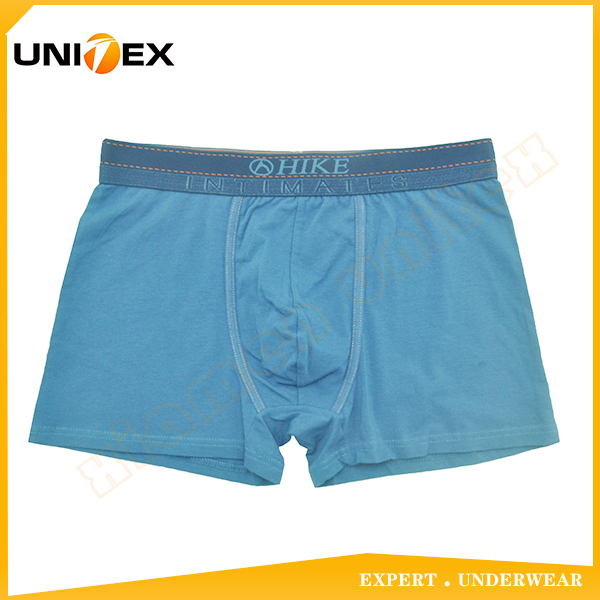 Men's Underwear Central Jacquard Logo Elastic Solid Cotton Spandex Boxer Short Underwear