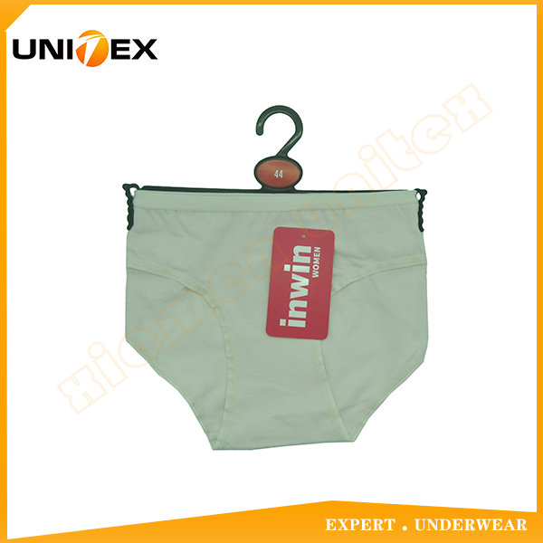 Personalized Women's Underwear Cotton Spandex Solid Fabric Classic Briefs Underwear