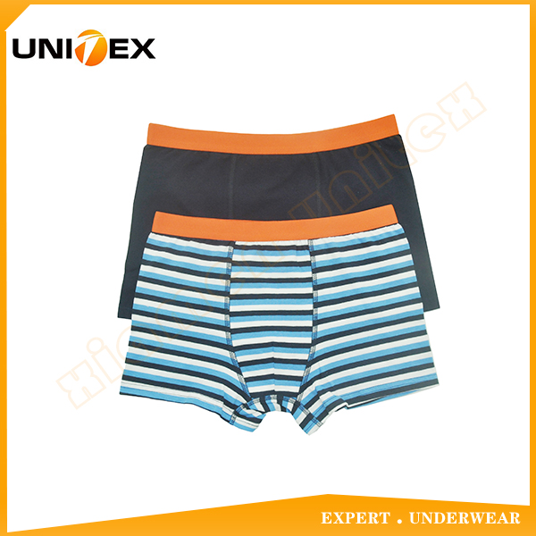 Custom Breathable Cotton Spandex 2-Pack Boy's Boxer Brief Underwear