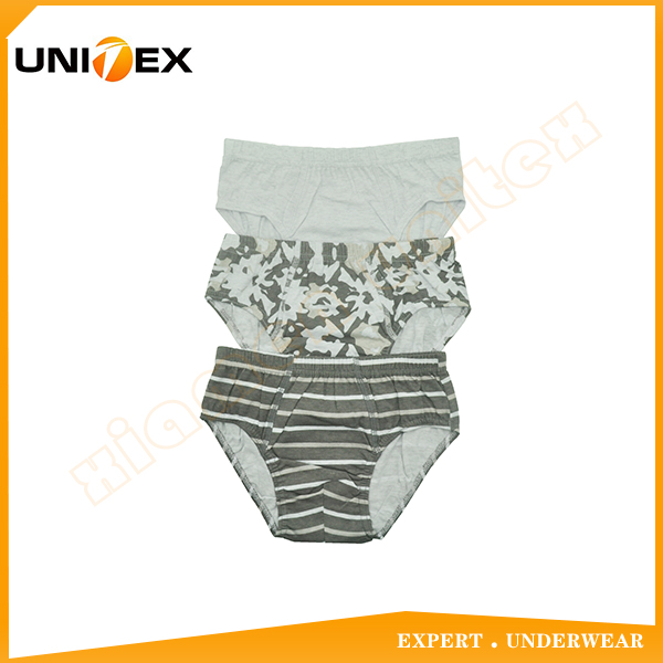 3-Pack Cotton Fabric School Boys Briefs Underwear
