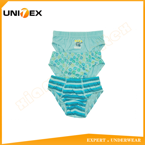 Customized Knitted 3-Pack Basic Cotton Fabric Classic Teen Boy's Briefs