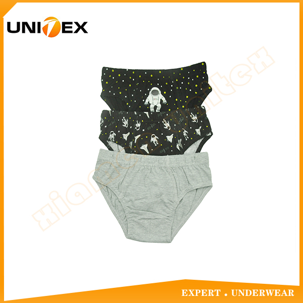 Kid's Underwear 3 PCS 100% Cotton Fabric Boy's Briefs