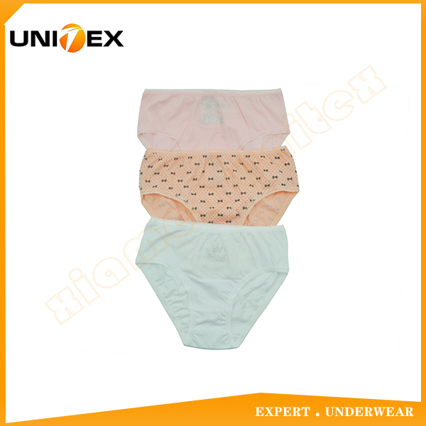 Factory OEM&ODM Cute Girls Bikini Briefs Underwear