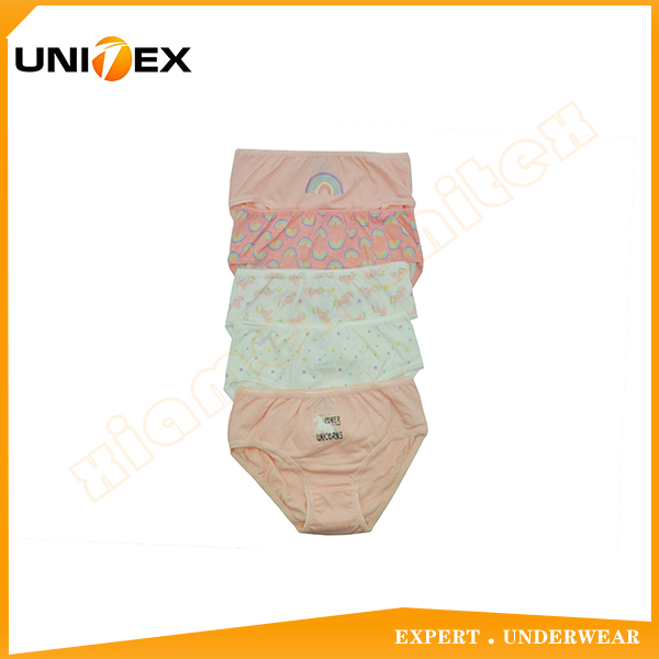 Beautiful Classical Teen Girl's 5PCS Breathable Bikini Briefs Underwear