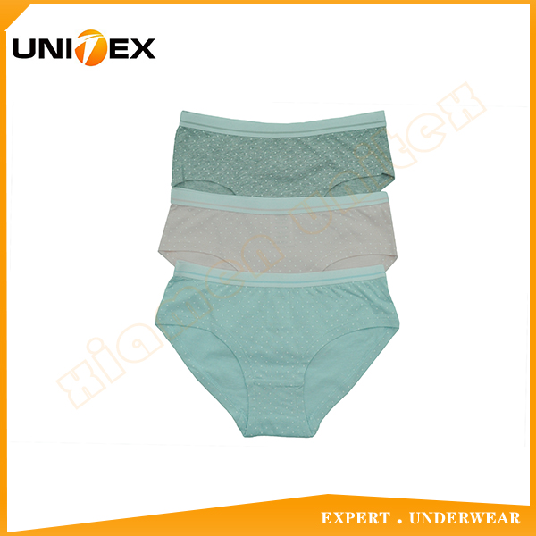 Classical Cute Girls Soft Cotton Briefs Custom Elastic Waistband Underwear