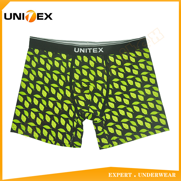 Professional Customized Reactive Allover Printing Men's Breathable Boxer Underwear