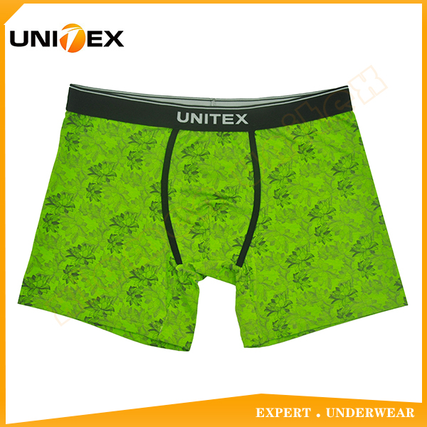 All Over Print Fabric Customized Soft Feel Men's Printed Boxer Briefs Underwear