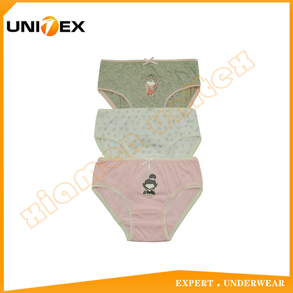 3PCS Bikini Briefs Underwear Custom Design Underwear Cute Girly Underwear