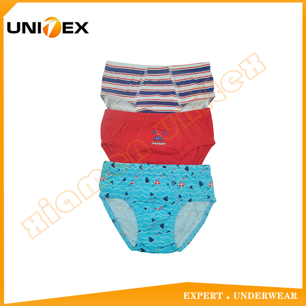 3pcs-Pack Comfortable Breathable Underwear Boy's Thong Briefs Underwear 