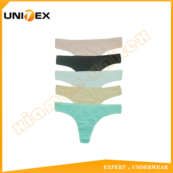 China Underwear Manufacture Women's String Bikini Underwear Cotton Thong Underwear 
