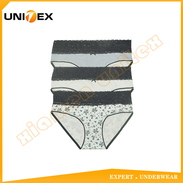 Womens Designer Underwear Cotton Underwear With Lace Waistband