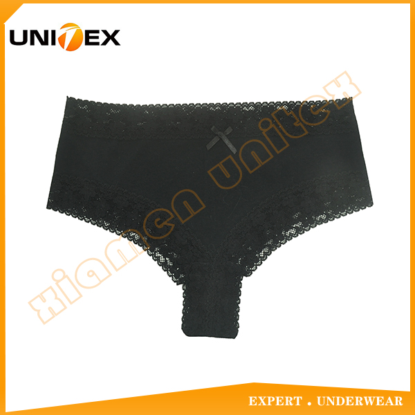 Classic Brief Underwear Womens Comfortable Breathable Underwear With Lace Waistband
