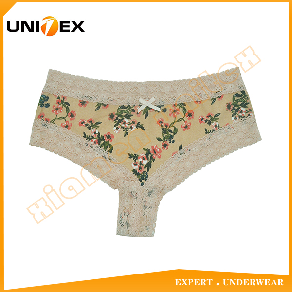 Customized Knitted Underwear Women Comfortable Breathable Underwear Sexy Brief Panties