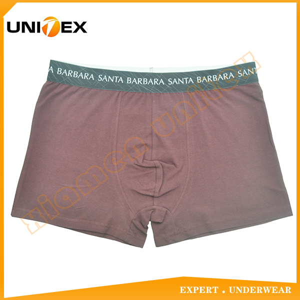 Customized Mens Underwear Comfortable and Breathable Boxer Shorts Solid Color Underwear